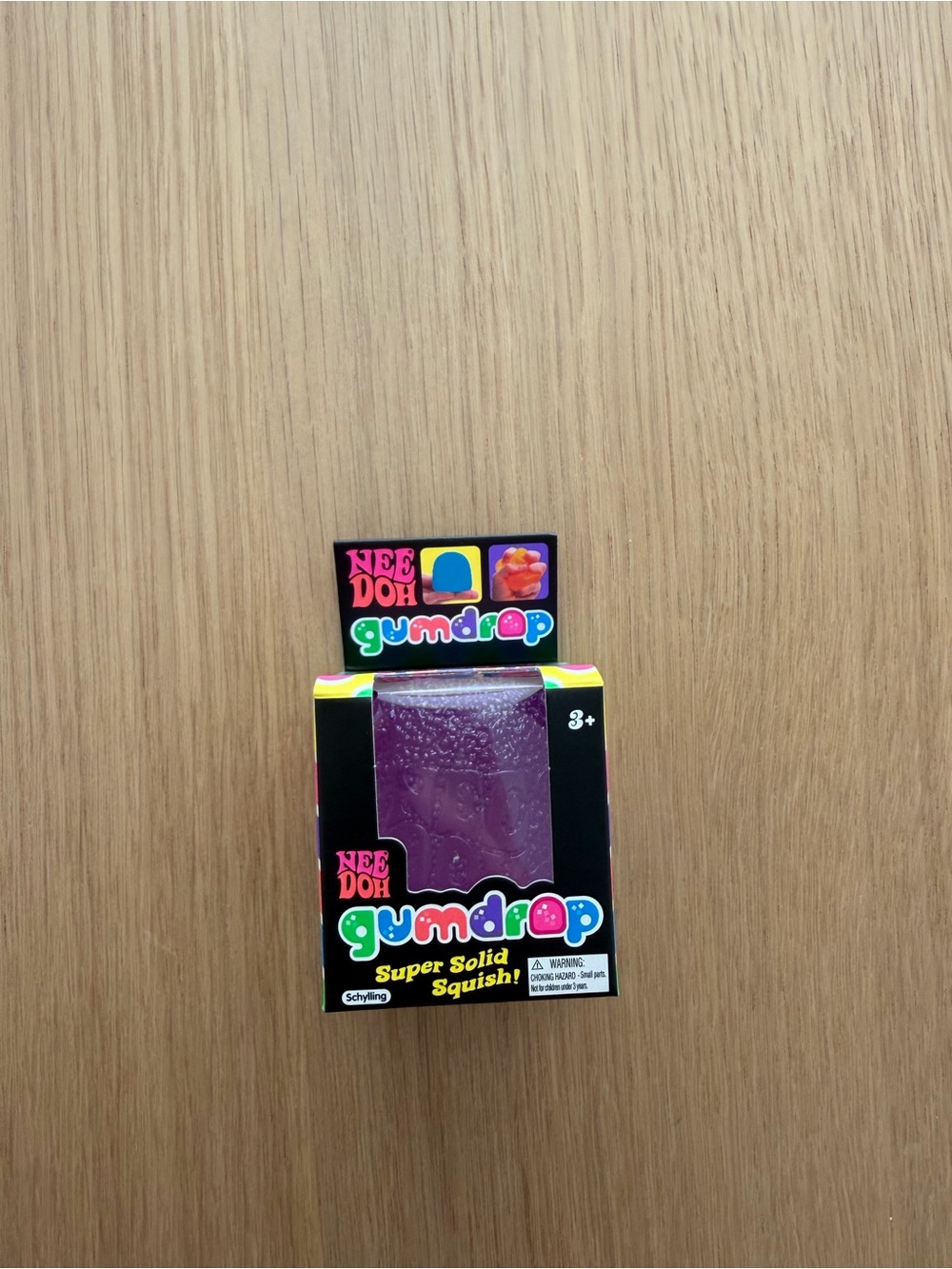 NeeDoh Purple Gumdrop Super Solid Squish
